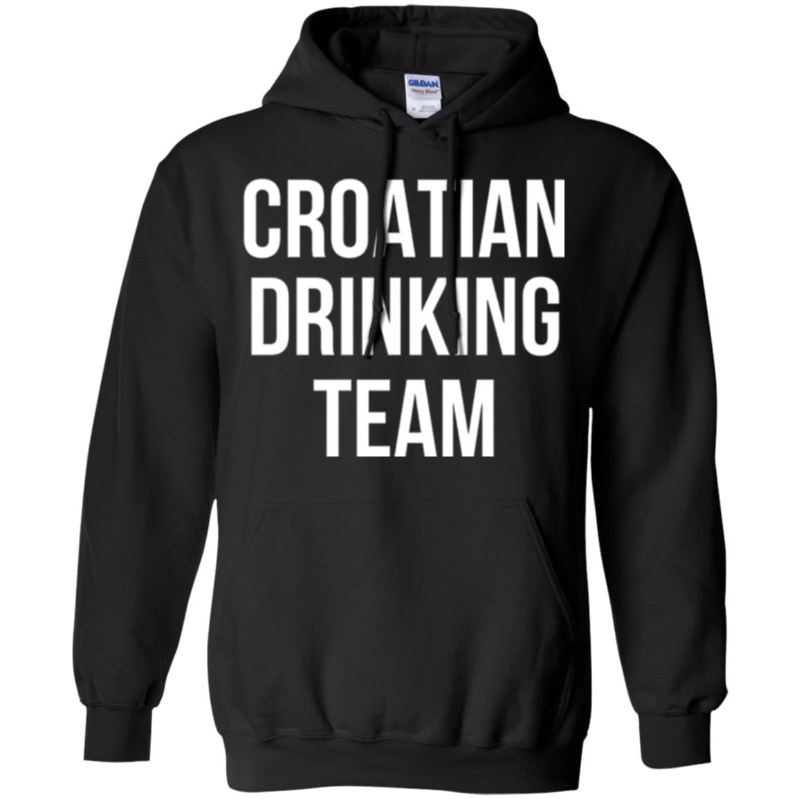 Croatian Drinking Team Drinking T-shirt Black