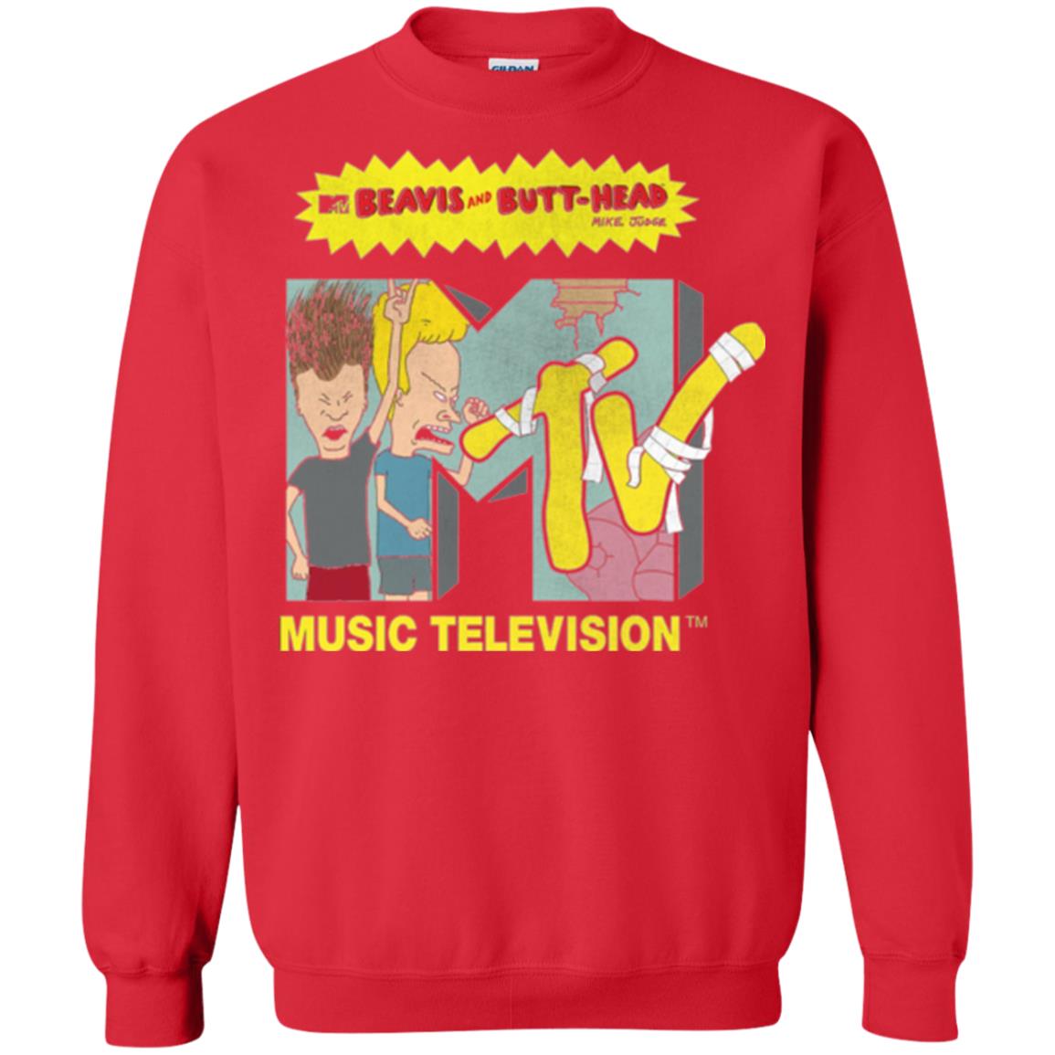 Mtv Logo T-shirt Beavis And Butt Head Red