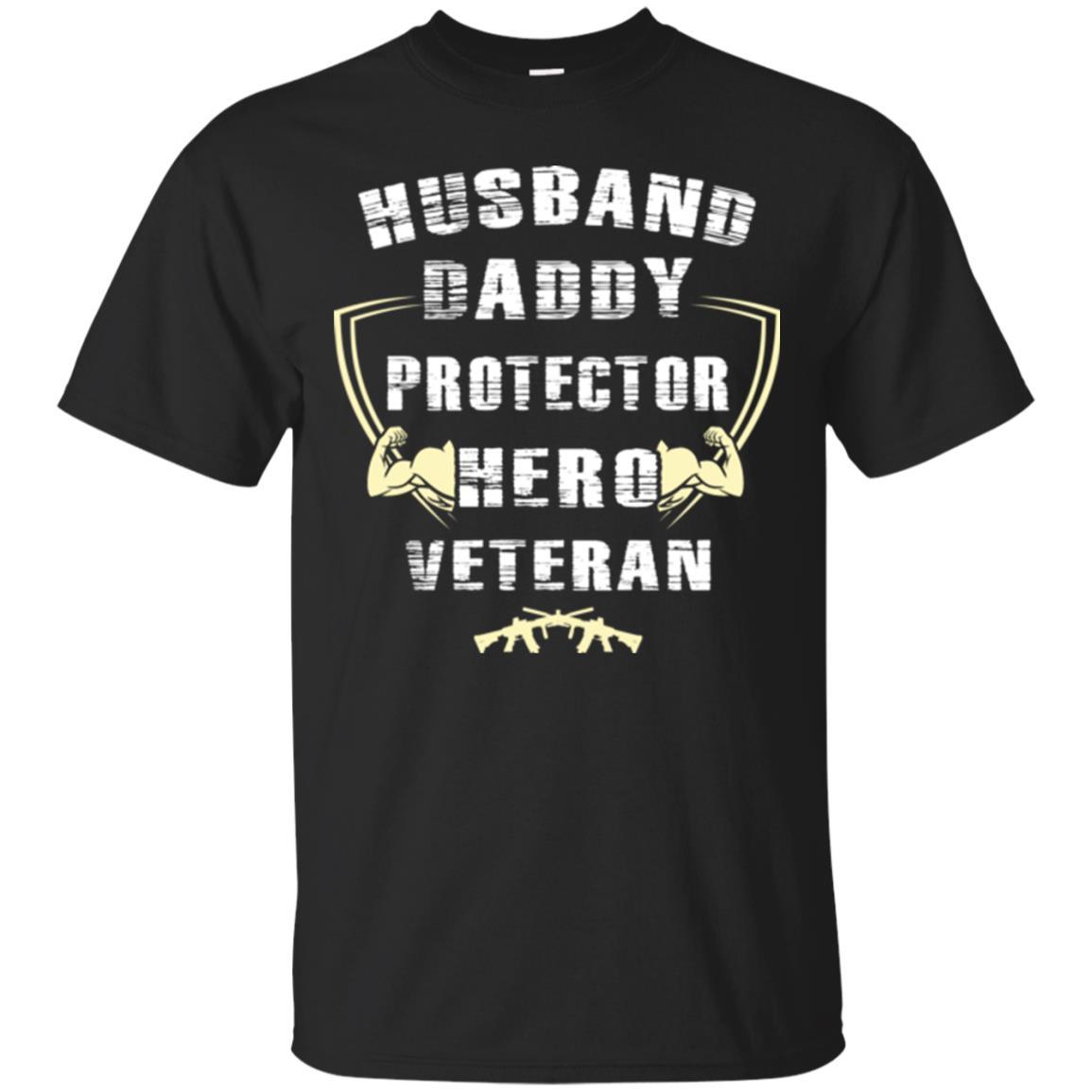Husband Daddy Protector Hero Veretan T-shirt Black