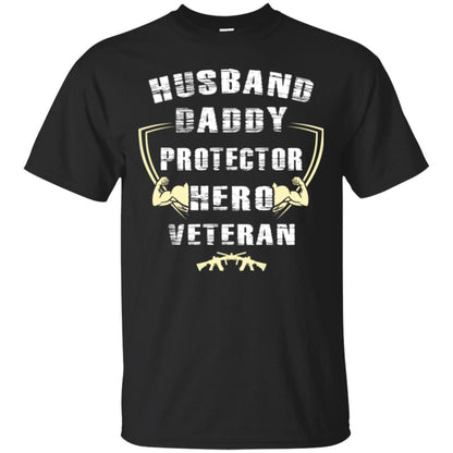 Husband Daddy Protector Hero Veretan T-shirt Black