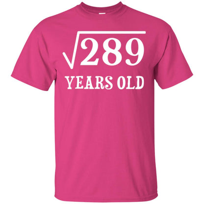 Brithday T-shirt Square Root Of 289 Heliconia