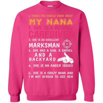 Family T-Shirt 6 Things You Should Know About My Nana Heliconia