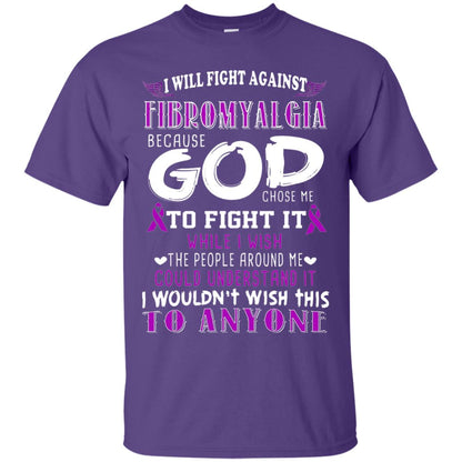Fibromyalgia Awareness Shirt I Will Fight Against Fibromyalgia Purple