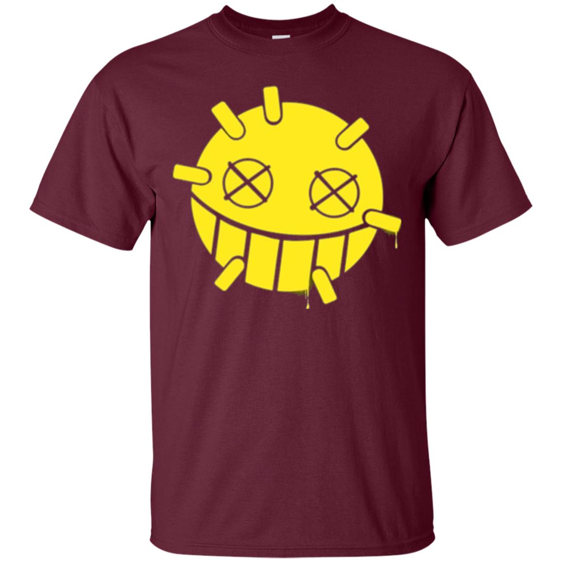 Overwatch Junkrat Smiley Spray T-shirt Maroon