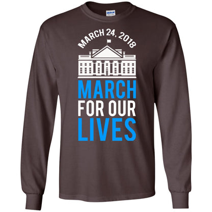 March For Our Lives March 24 2018 T-shirt Dark Chocolate