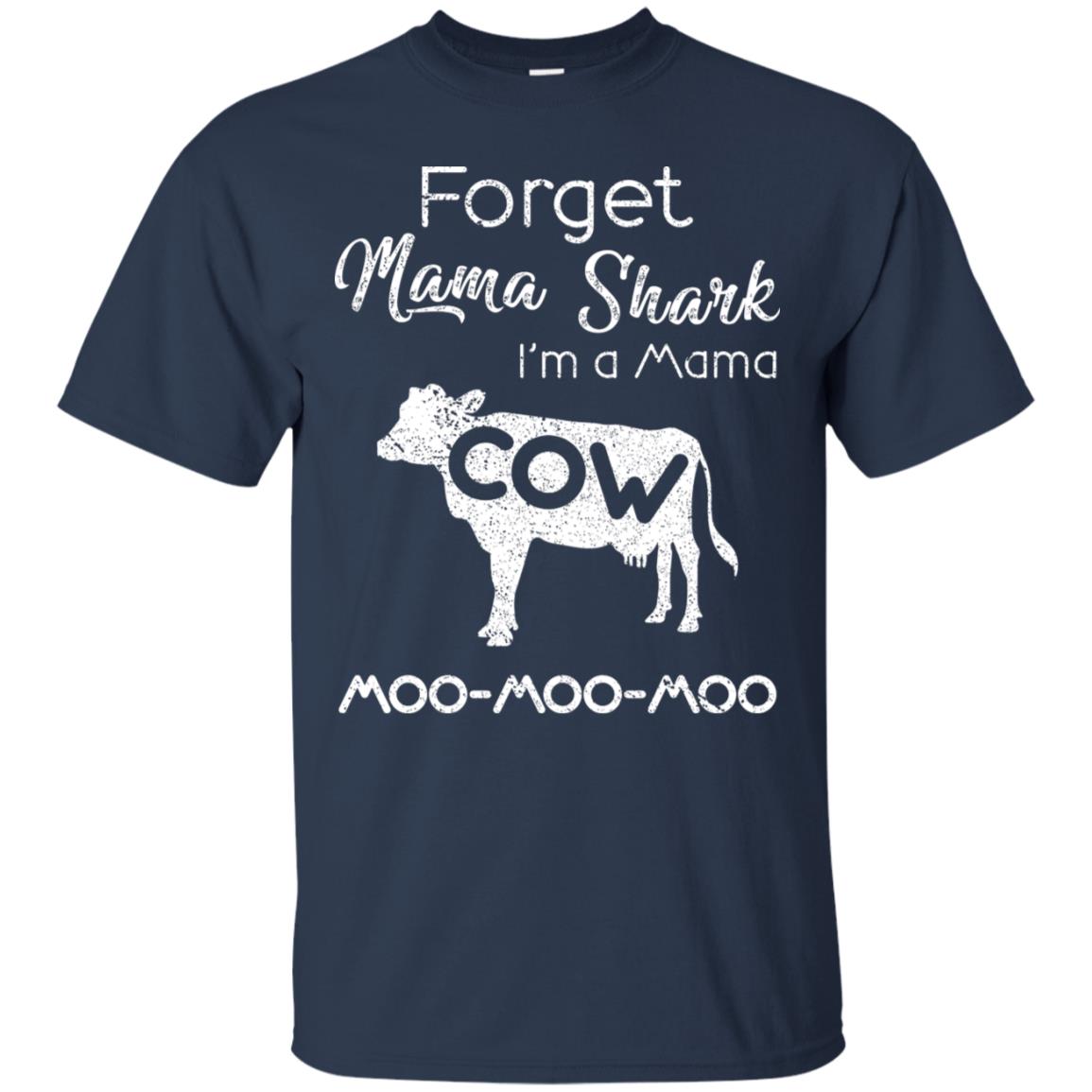 Forget Mama Shark I'm A Mama Cow Shirt Navy