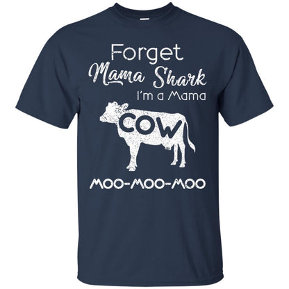 Forget Mama Shark I'm A Mama Cow Shirt Navy
