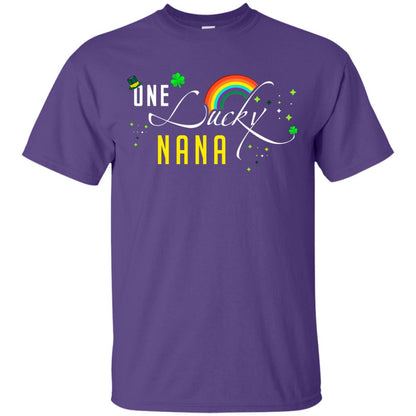 One Lucky Nana St. Patrick_s Day T-shirt Purple