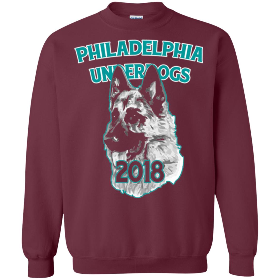 Dog Lover T-shirt Philadelphia Underdogs Celebration 2018 T-shirt Maroon