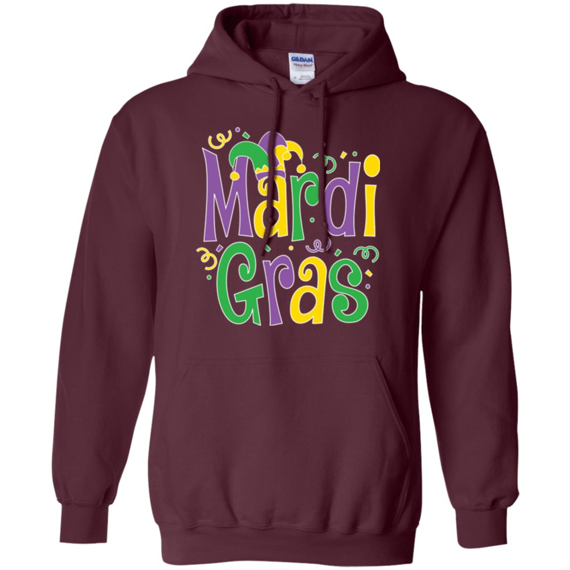 Mardi Gras T-shirt Mardi Gras Party T-shirt Maroon