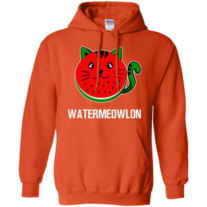 Watermeowlon Funny Summer Melon Fruit ShirtG185 Gildan Pullover Hoodie 8 oz.