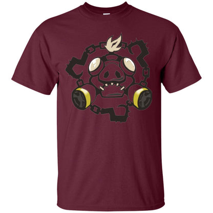 Overwatch Roadhog Chains Spray T-shirt Maroon