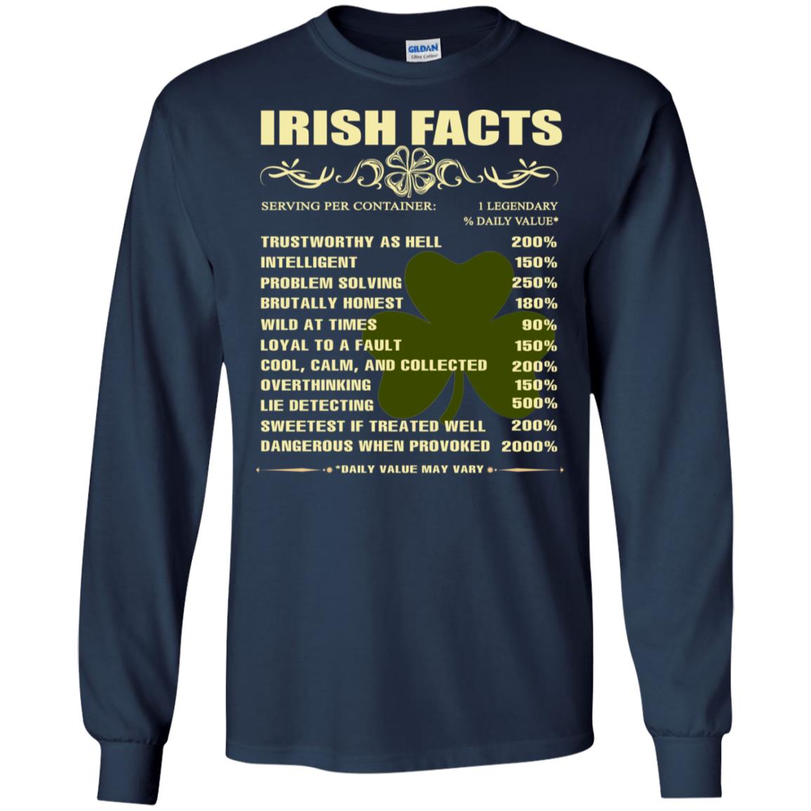 Irish Facts Intelligent Problem Solving Shirt Navy