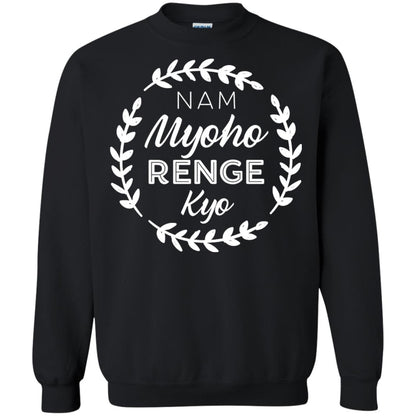 Nam Myoho Renge Kyo White Crest Shirt Black