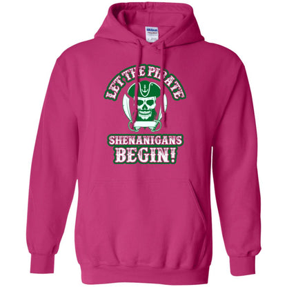 Saint Patrick's Day T-shirt Let The Pirate Shenanigans Begin Heliconia