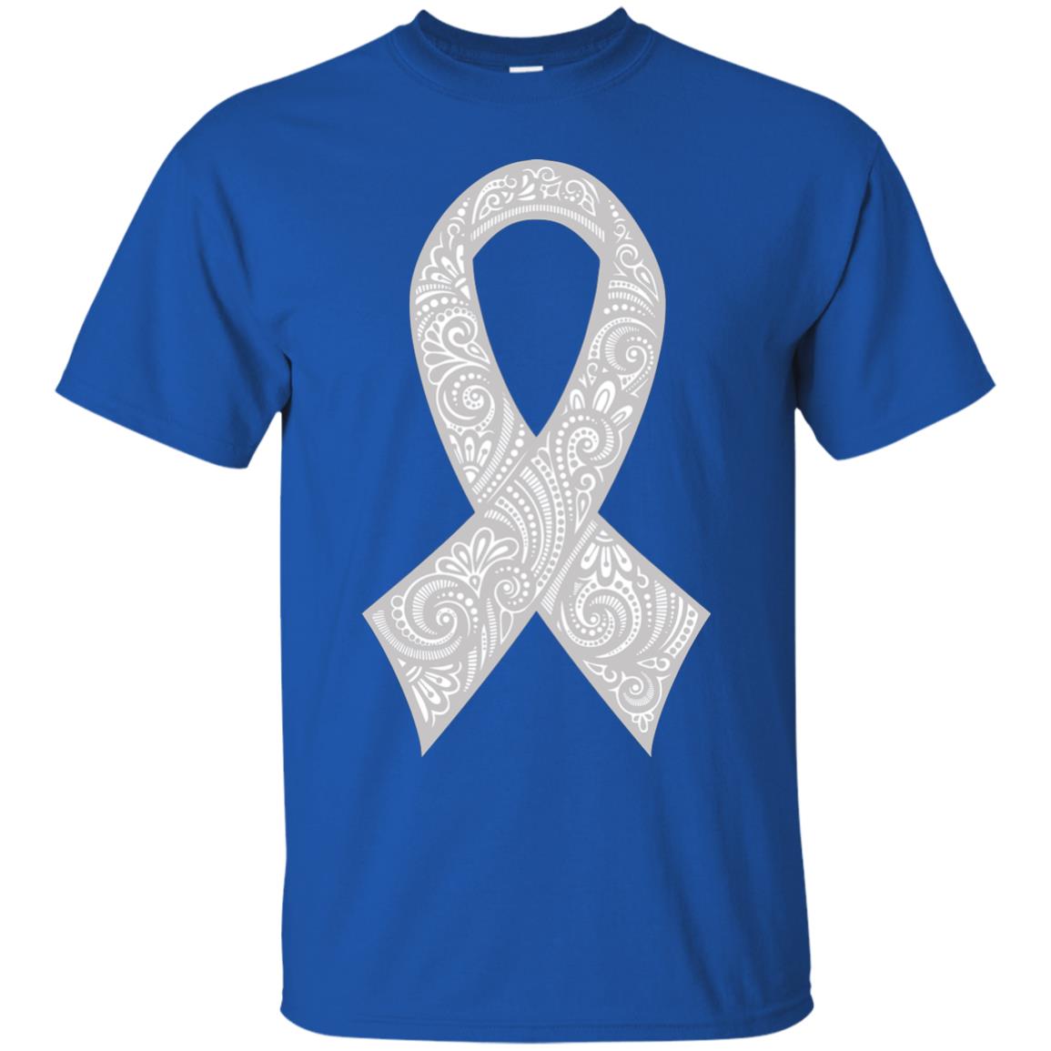 Gray Ribbon Gift Shirt For Brain Cancer Awareness Royal