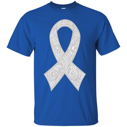 Gray Ribbon Gift Shirt For Brain Cancer Awareness Royal