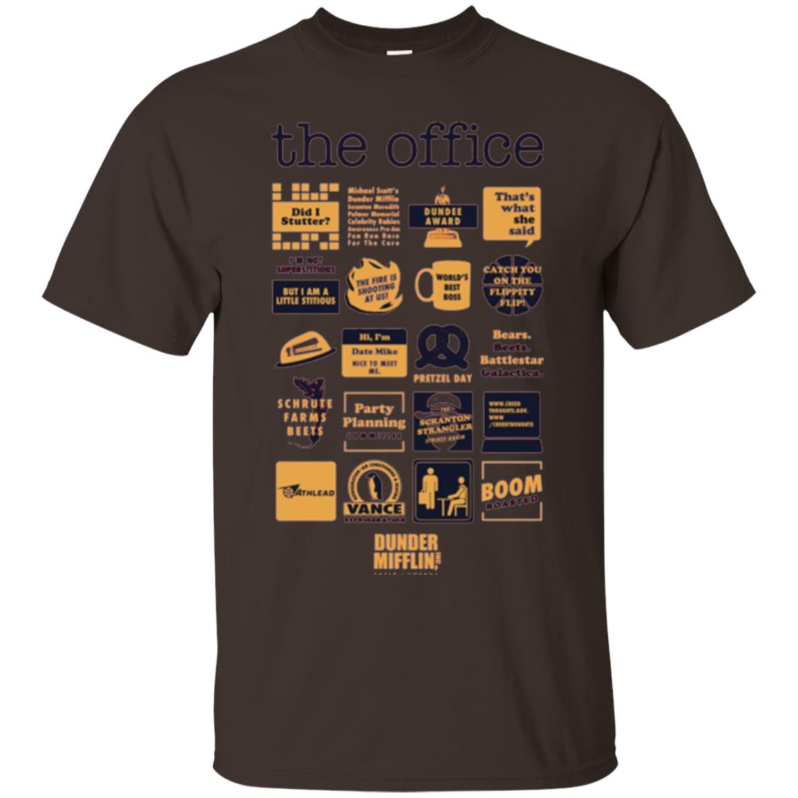 The Office T-shirt Dark Chocolate