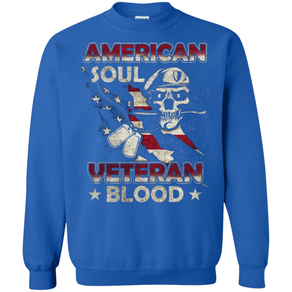 American Soul Veteran Blood Shirt Royal