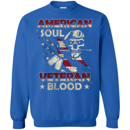 American Soul Veteran Blood Shirt Royal