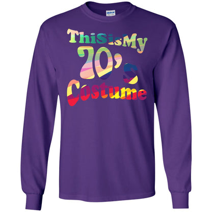 70s Halloween Costume 70s T-shirt For Women Men Girls Purple
