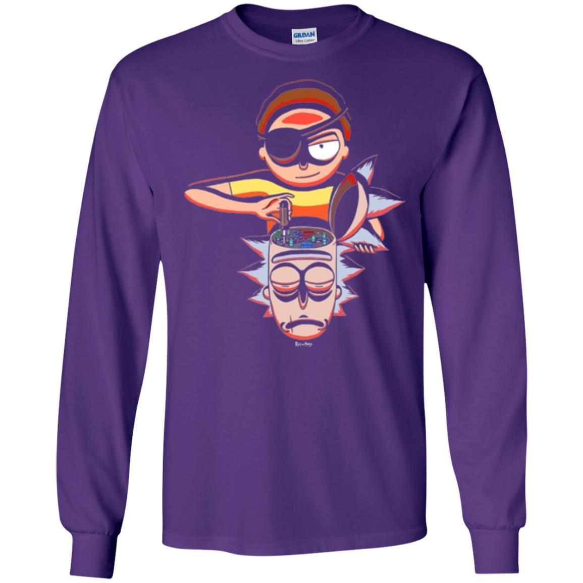 Film T-shirt Cartoon Lover Evil Morty Purple