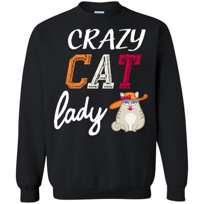 Crazy Cat Lady Chicken Shirt For Girls Womens Black