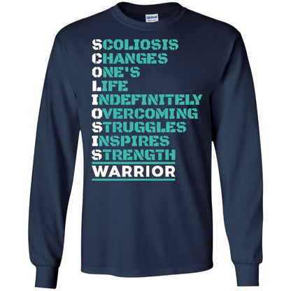 Changes One_s Life Indefinitely Overcoming Struggles Inspires Strength Coliosis Warrior Navy