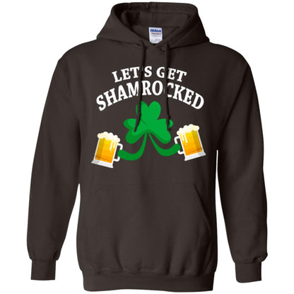 Patrick_s Day T-shirt Let_s Get Shamrocked Dark Chocolate