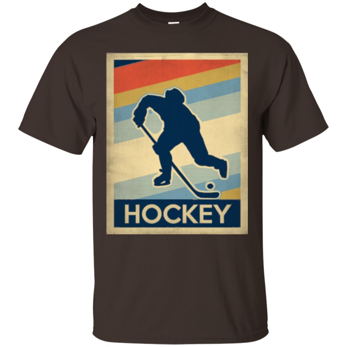 Vintage Hockey T-shirt Dark Chocolate