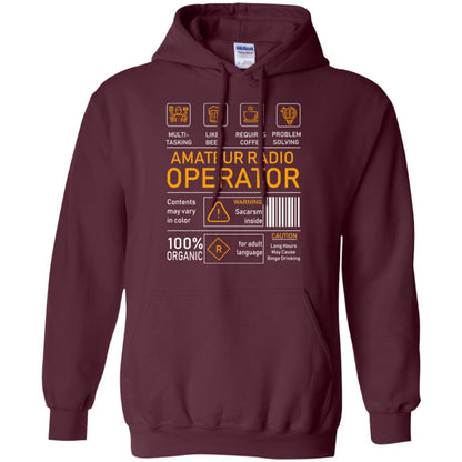 Amateur Radio Operator Gift Shirt Maroon