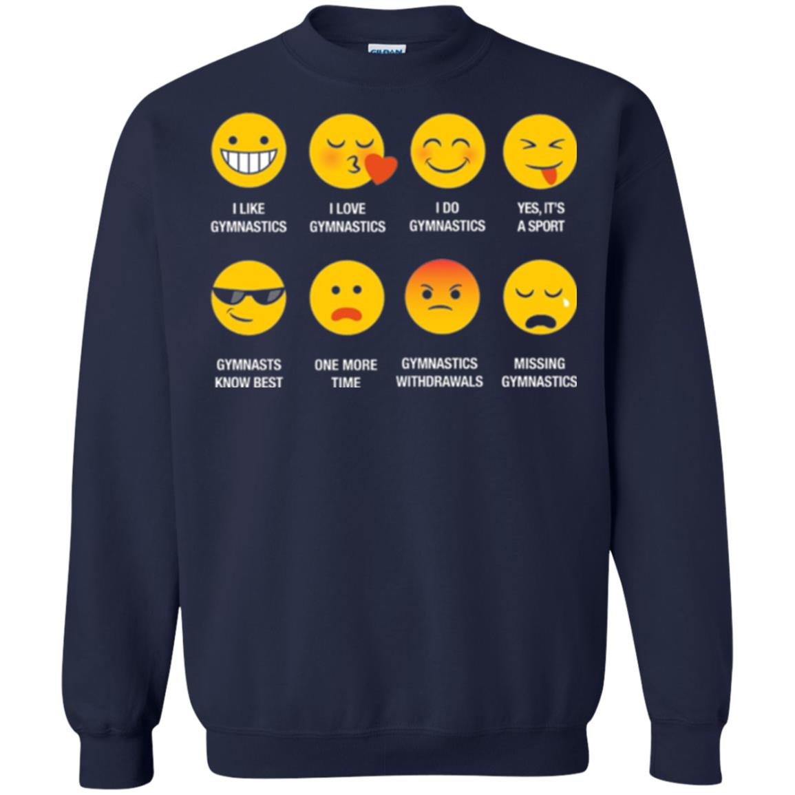 Gymnastic Lovers T-shirt Emoji Navy