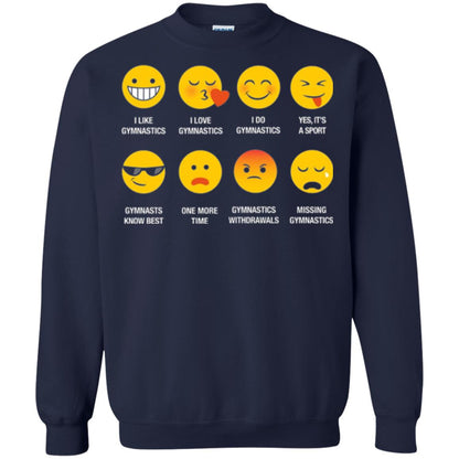 Gymnastic Lovers T-shirt Emoji Navy