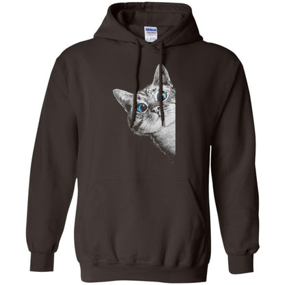 Cat Lovers T-shirt Cute Face Dark Chocolate
