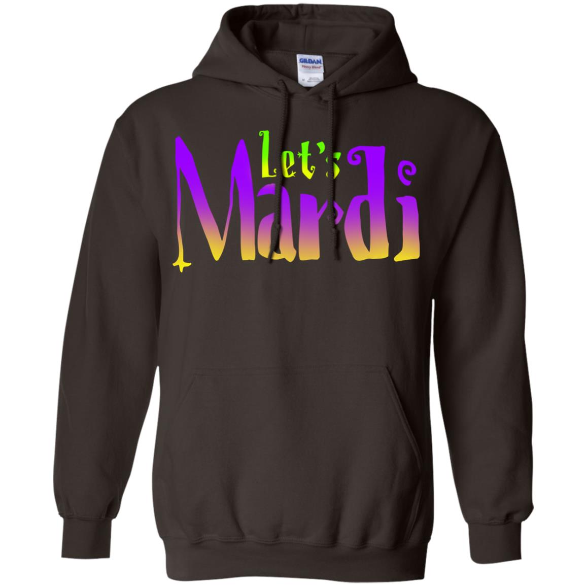 Mardi Gras T-shirt Let's Mardi Dark Chocolate