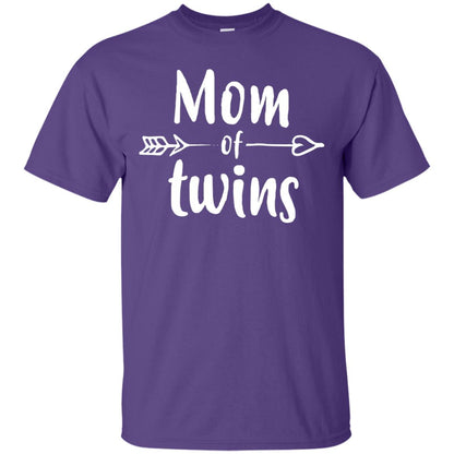 Mom Of Twins Mother's Day Mommy T-shirt Purple