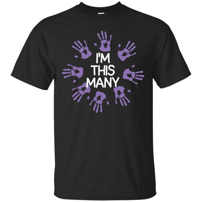 I_m This Many 40th Birthday Shirt Black