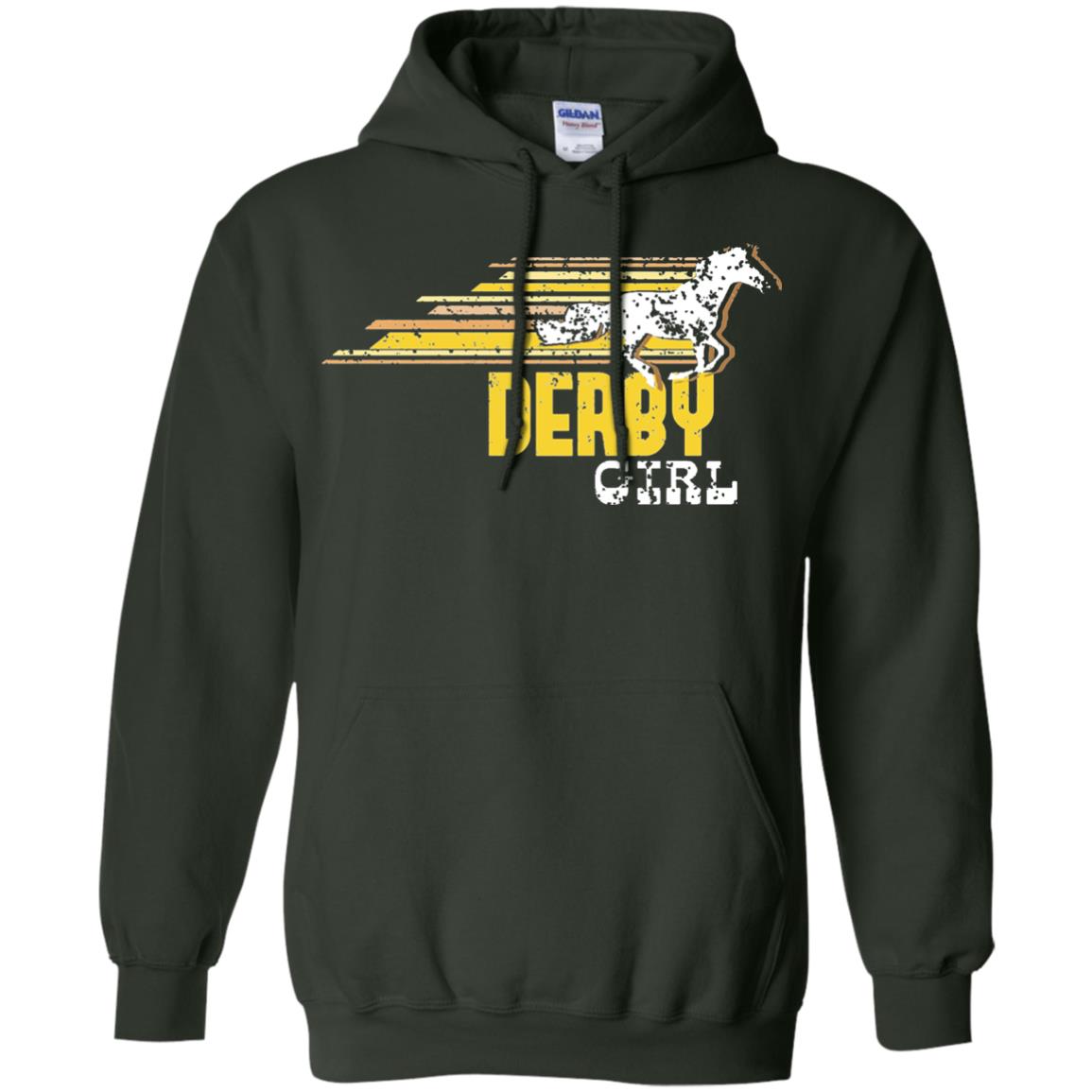 Derby Girl Derby Women Horse Race Shirt Forest Green