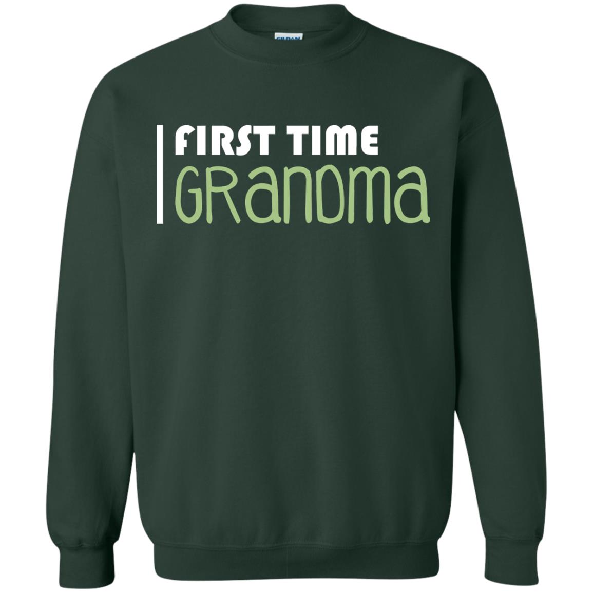 First Time Grandma Shirt Forest Green