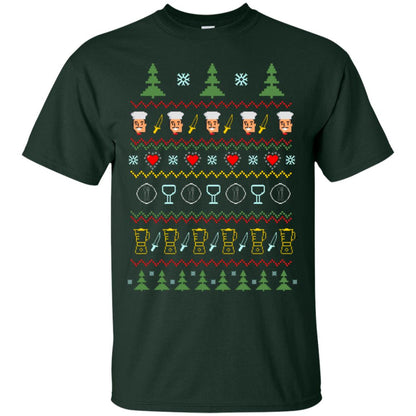 Chef Christmas X-mas Gift Shirt For Cooking Lovers Forest