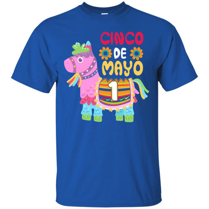 Cinco De Mayo Pinata Jockeys Horse Race 1st Birthday T-shirt Royal
