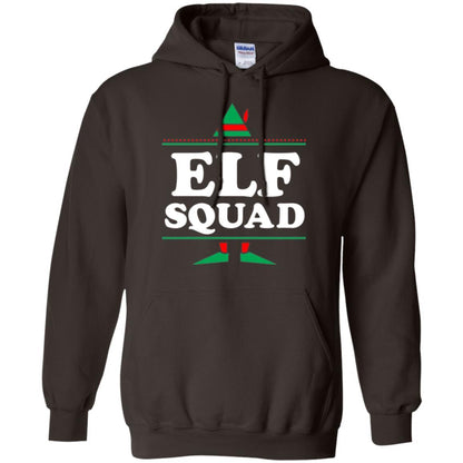 Christmas T-shirt Elf Squad Holiday Family Group Matching Dark Chocolate