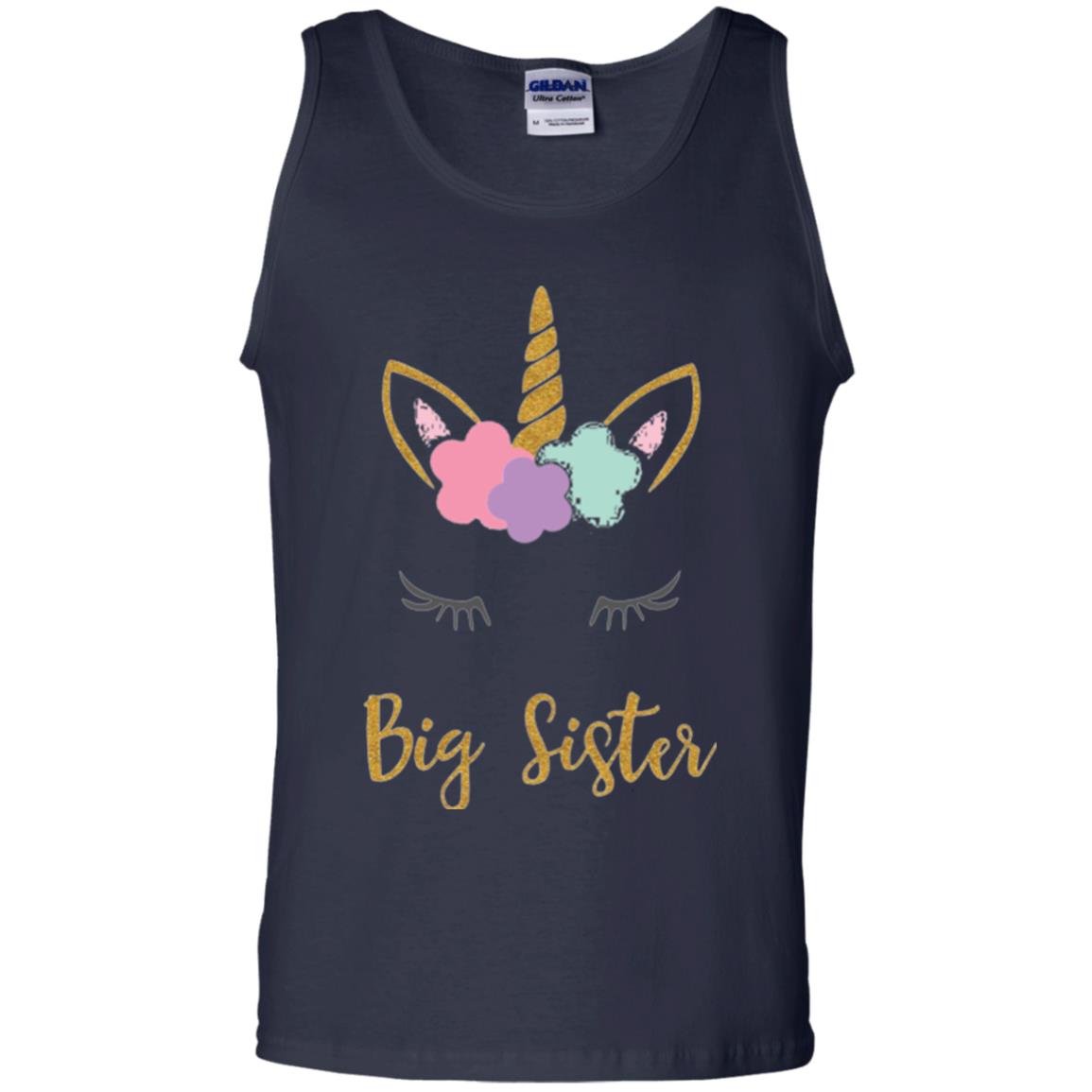 Family T-shirt Big Sister Navy