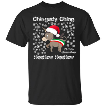 Christmas T-shirt The Italian Christmas Donkey Black