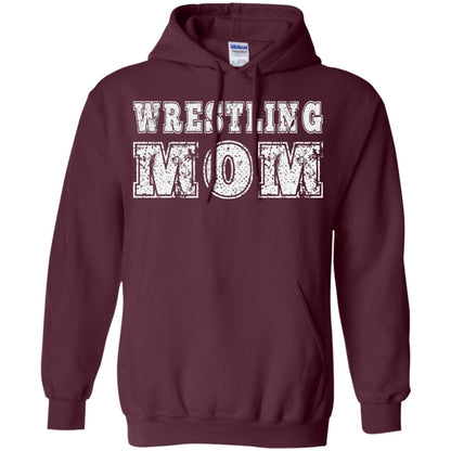 Wrestling Mom Mommy T-shirt Maroon