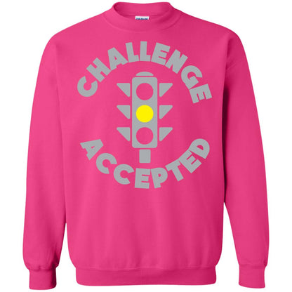 Funny Racing T-shirt Challenge Accepted Yellow Light Car Heliconia