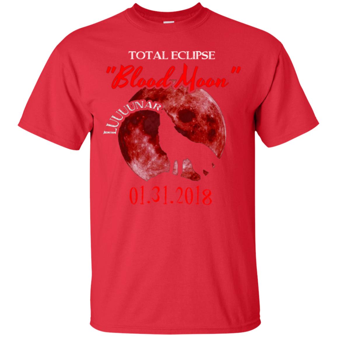 Eclipse T-shirt Total Eclipse Luuuunar Blood Moon Red