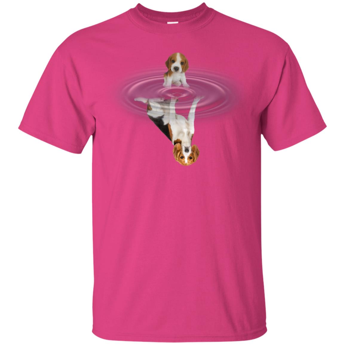 Little Beagle And Big Shadow Shirt Heliconia