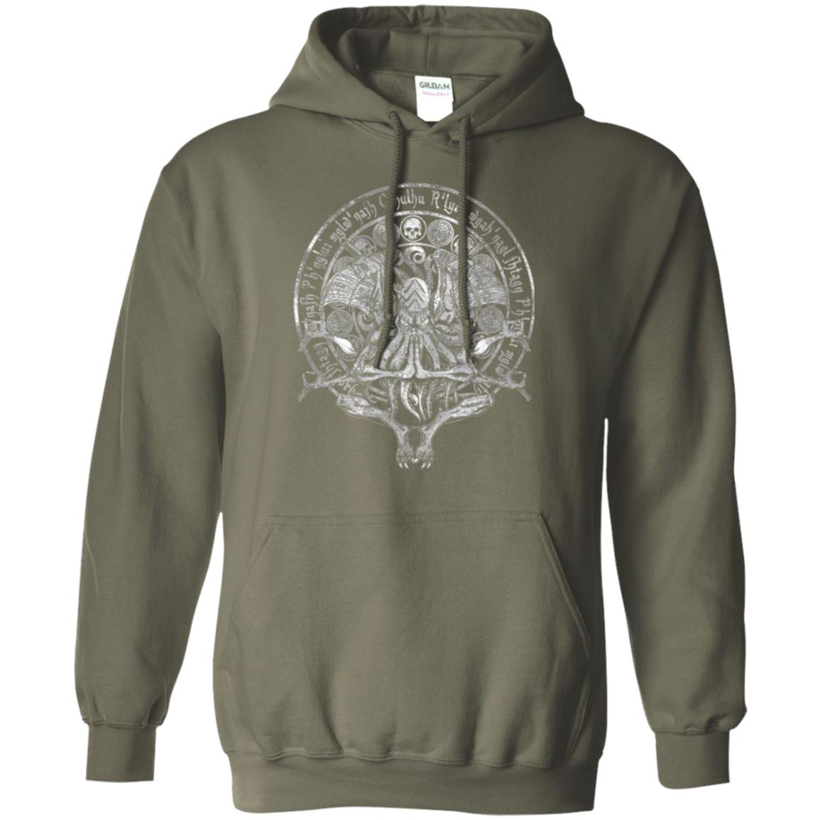 The Idol - Cthulhu T-shirt White Variant Military Green