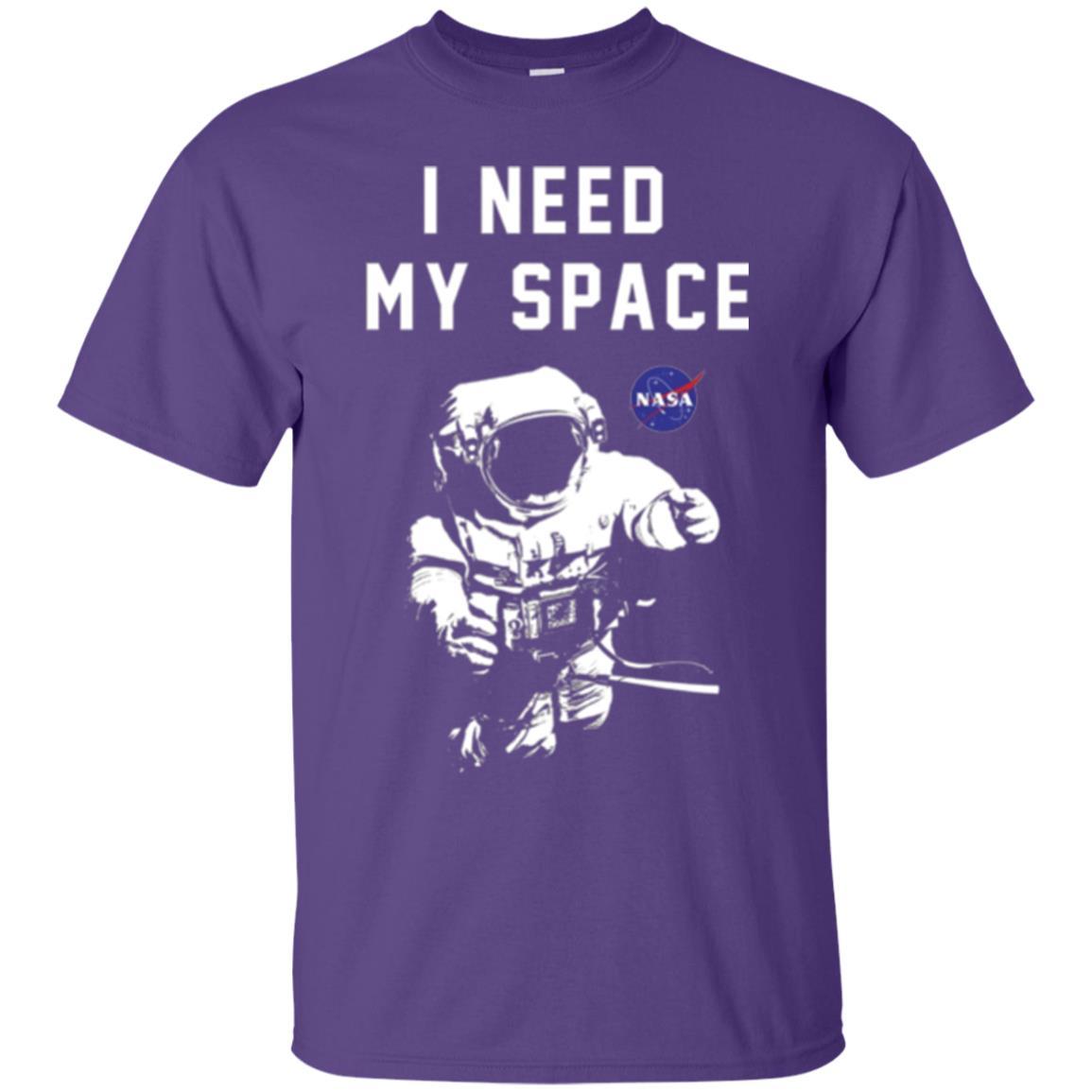 Astronaut T-shirt I Need My Space T-shirt Purple
